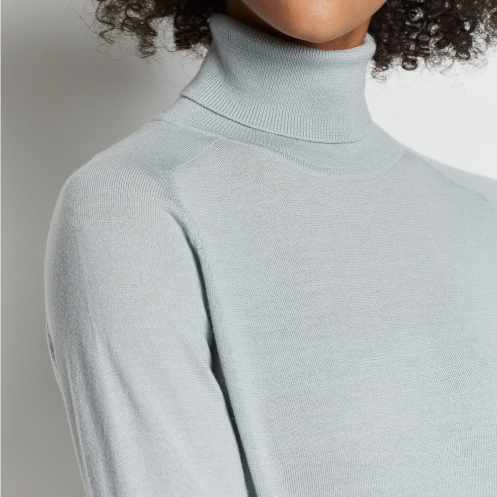 NWT PENDELTON | Soft Gray Marino Wool Turtleneck Sweater
